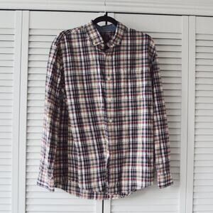 Pendleton Medium Heavy Cotton Plaid Button Down Long Sleeve Shirt | Size Medium